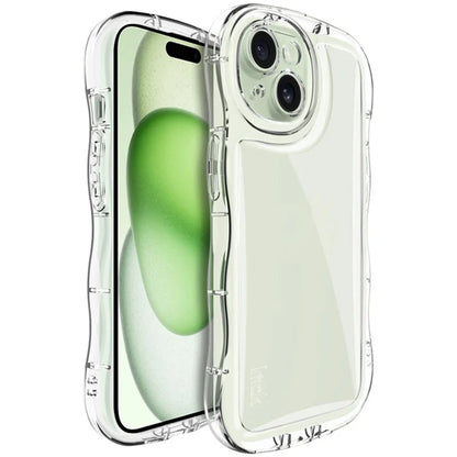IMAK For iPhone 15 Case TPU Precise Cutouts Wavy Edges Mobile Phone Cover