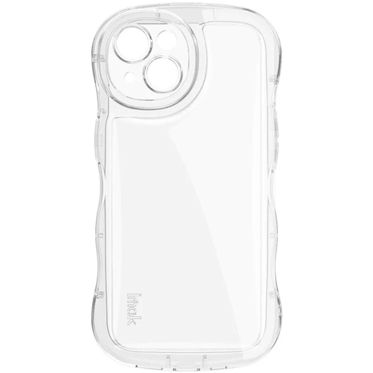 IMAK For iPhone 15 Case TPU Precise Cutouts Wavy Edges Mobile Phone Cover