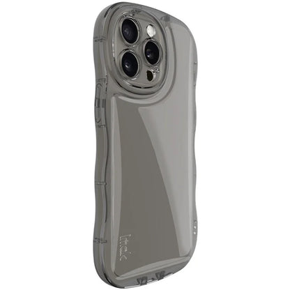 IMAK For iPhone 15 Pro Max Case Drop-proof TPU Curly Wave Frame Phone Protector