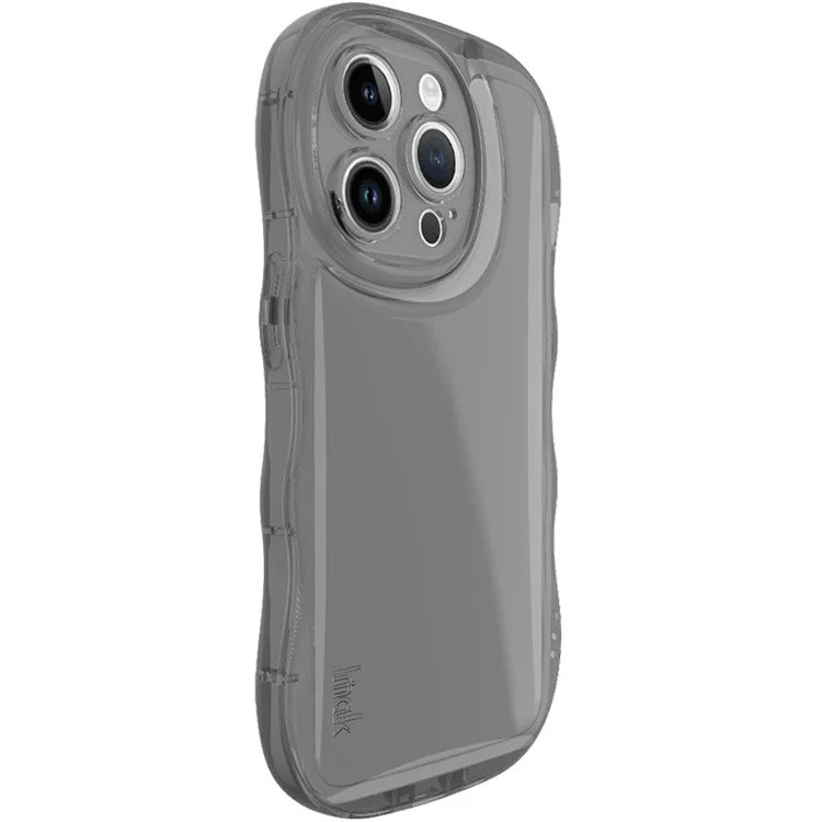 IMAK For iPhone 14 Pro Max Phone Case Scratch-resistant TPU Wavy Edges Back Shell