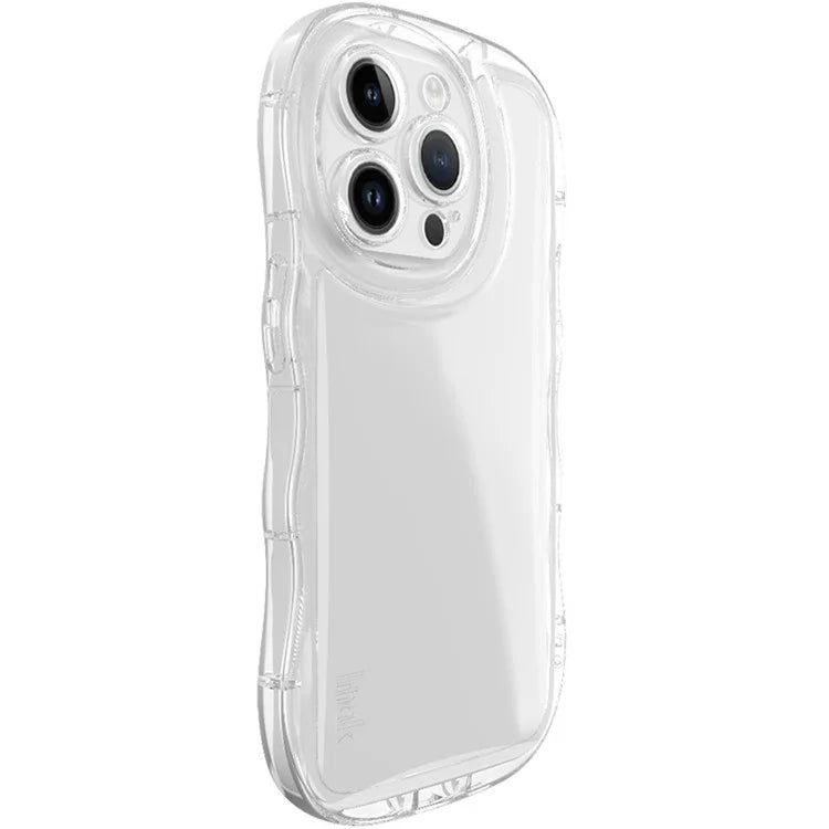 IMAK For iPhone 14 Pro Max Phone Case Scratch-resistant TPU Wavy Edges Back Shell