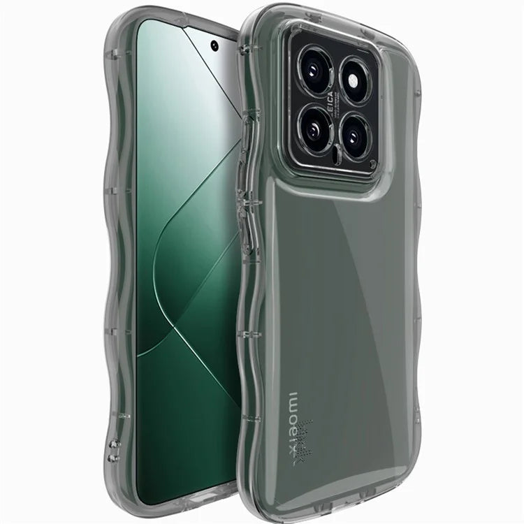 IMAK For Xiaomi 14 TPU Case Curly Wave Frame Protective Phone Cover
