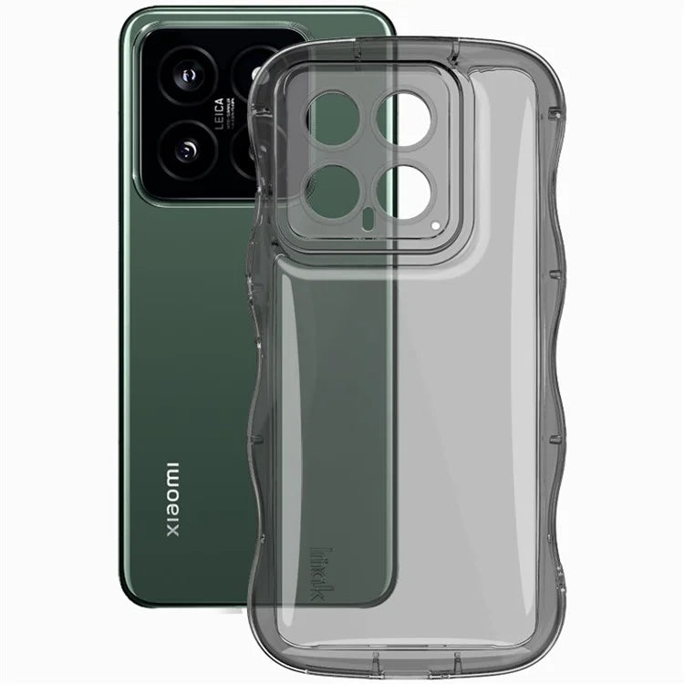 IMAK For Xiaomi 14 TPU Case Curly Wave Frame Protective Phone Cover