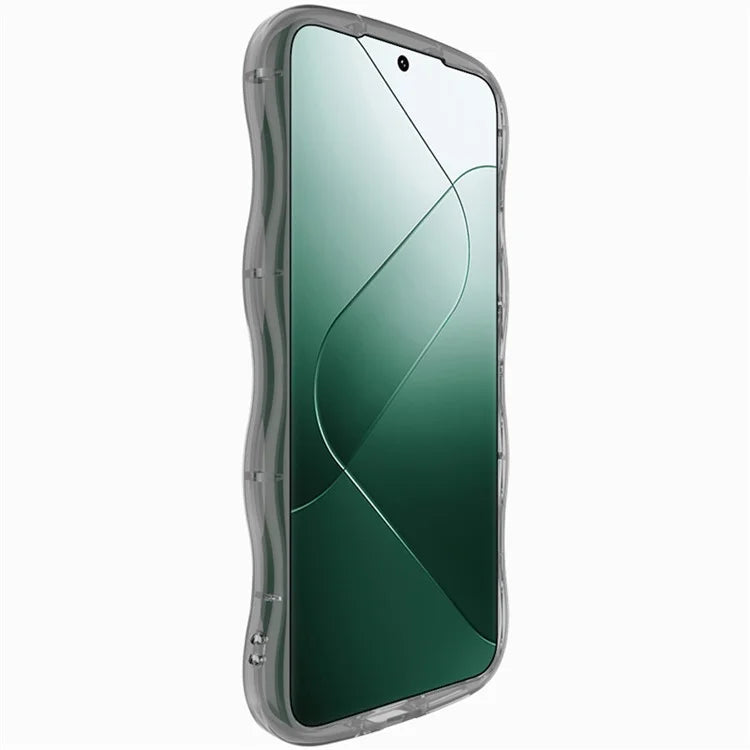 IMAK For Xiaomi 14 TPU Case Curly Wave Frame Protective Phone Cover
