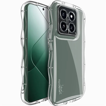 IMAK For Xiaomi 14 TPU Case Curly Wave Frame Protective Phone Cover