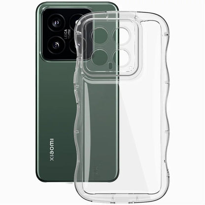 IMAK For Xiaomi 14 TPU Case Curly Wave Frame Protective Phone Cover