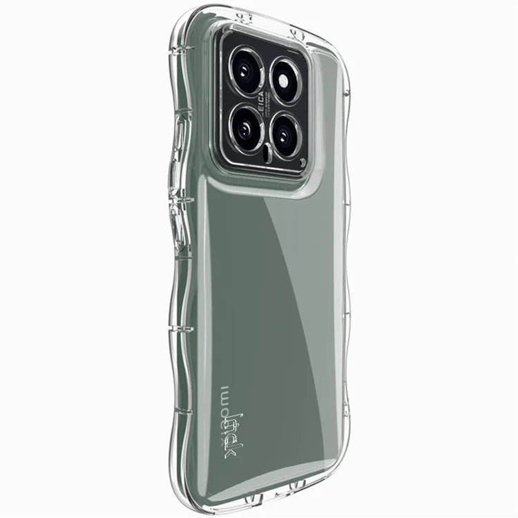 IMAK For Xiaomi 14 TPU Case Curly Wave Frame Protective Phone Cover
