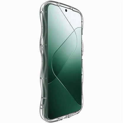 IMAK For Xiaomi 14 TPU Case Curly Wave Frame Protective Phone Cover