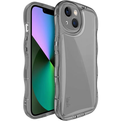 IMAK For iPhone 14 TPU Phone Case Wave Frame Anti-slip Cover