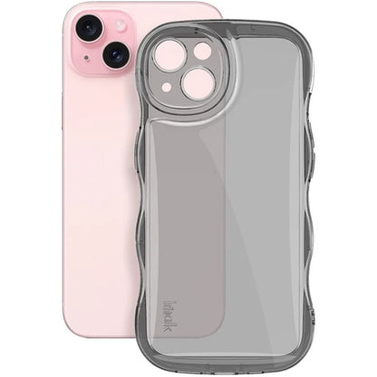 IMAK For iPhone 14 TPU Phone Case Wave Frame Anti-slip Cover
