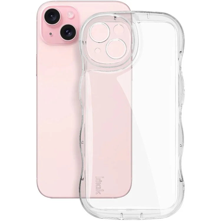 IMAK For iPhone 14 TPU Phone Case Wave Frame Anti-slip Cover