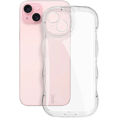 IMAK For iPhone 14 TPU Phone Case Wave Frame Anti-slip Cover
