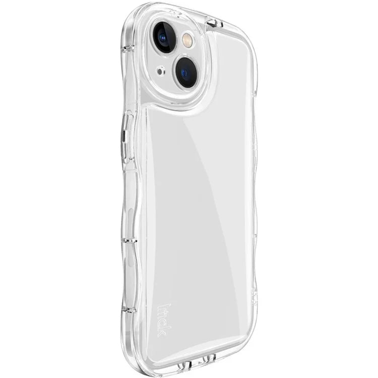 IMAK For iPhone 14 TPU Phone Case Wave Frame Anti-slip Cover