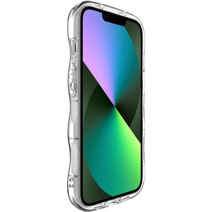 IMAK For iPhone 14 TPU Phone Case Wave Frame Anti-slip Cover