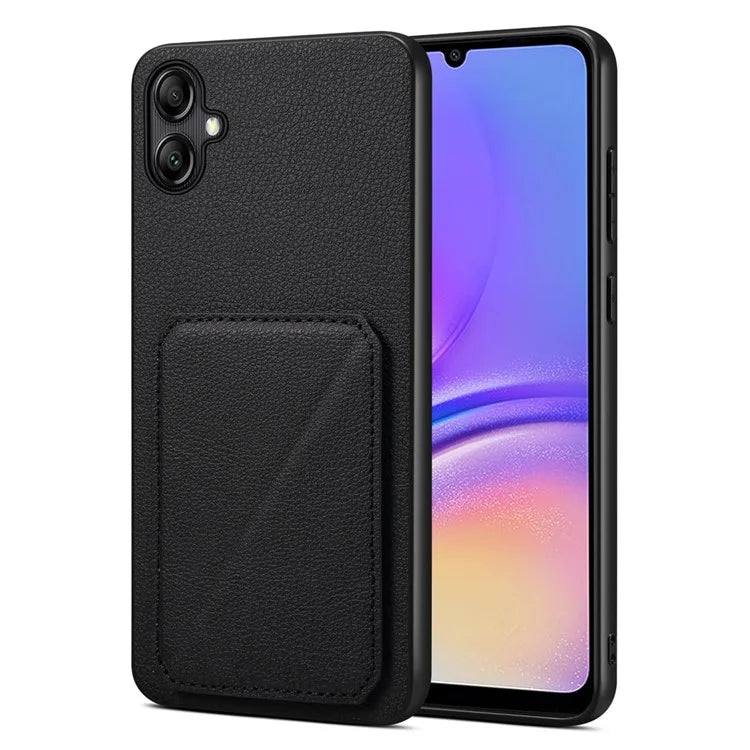 For Samsung Galaxy A05 4G Kickstand Case PU Leather Coated PC+TPU Phone Cover