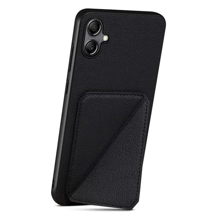 For Samsung Galaxy A05 4G Kickstand Case PU Leather Coated PC+TPU Phone Cover