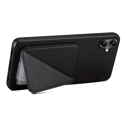 For Samsung Galaxy A05 4G Kickstand Case PU Leather Coated PC+TPU Phone Cover