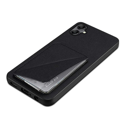 For Samsung Galaxy A05 4G Kickstand Case PU Leather Coated PC+TPU Phone Cover