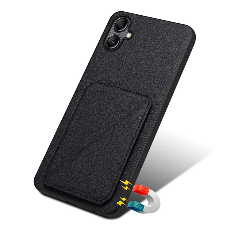 For Samsung Galaxy A05 4G Kickstand Case PU Leather Coated PC+TPU Phone Cover