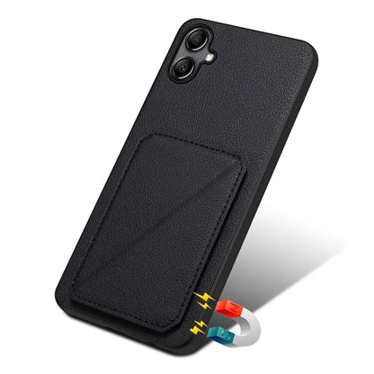 For Samsung Galaxy A05 4G Kickstand Case PU Leather Coated PC+TPU Phone Cover
