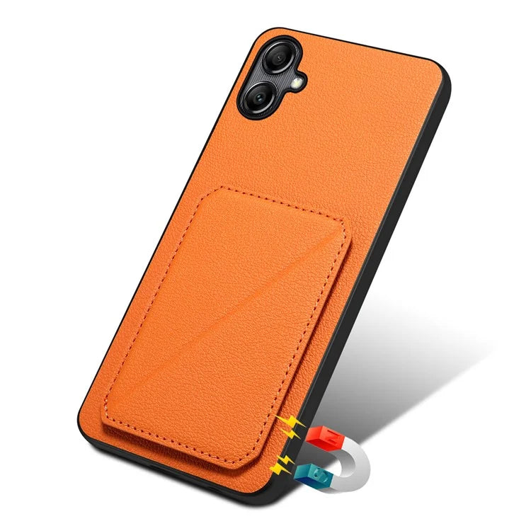 For Samsung Galaxy A05 4G Kickstand Case PU Leather Coated PC+TPU Phone Cover