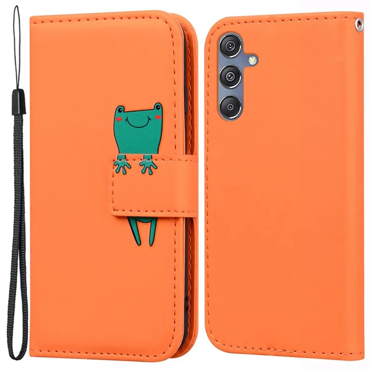 For Samsung Galaxy M34 5G / F34 5G Cartoon Animal Pattern Wallet Leather Cover Cell Phone Cases