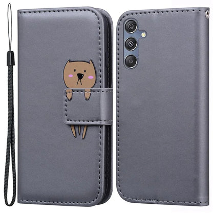 For Samsung Galaxy M34 5G / F34 5G Cartoon Animal Pattern Wallet Leather Cover Cell Phone Cases