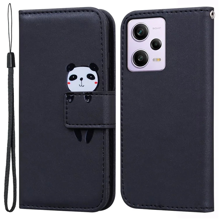 For Xiaomi Redmi Note 12 Pro 5G / Note 12 Pro Speed 5G / Poco X5 Pro 5G Cartoon Animal Pattern Leather Cell Phone Cases