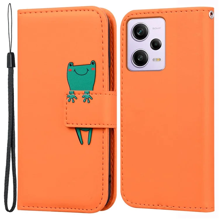 For Xiaomi Redmi Note 12 Pro 5G / Note 12 Pro Speed 5G / Poco X5 Pro 5G Cartoon Animal Pattern Leather Cell Phone Cases