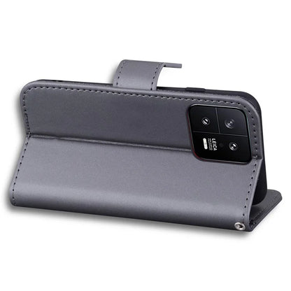For Xiaomi 13 PU Leather Wallet Cartoon Animal Pattern Cell Phone Cases with Strap