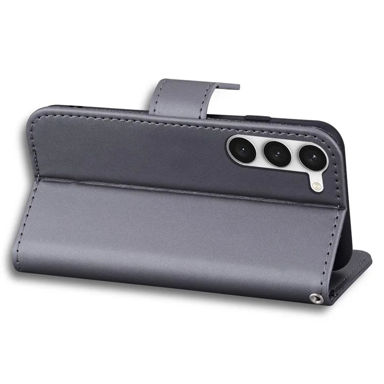 For Samsung Galaxy S23+ Cell Phone Case Cartoon Animal Flip PU Leather Shell with Strap