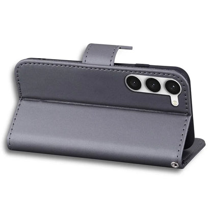 For Samsung Galaxy S23+ Cell Phone Case Cartoon Animal Flip PU Leather Shell with Strap