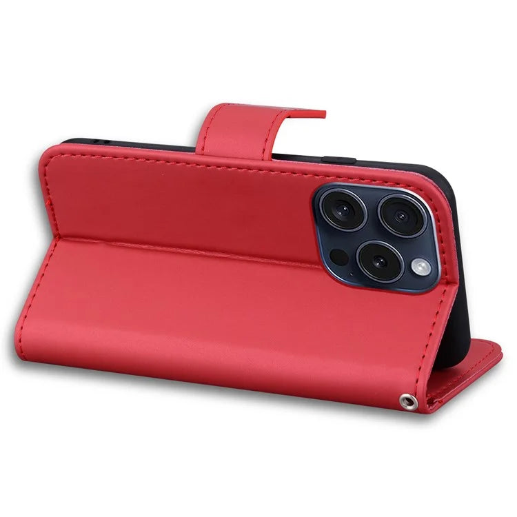 For iPhone 15 Pro Max Cover Cute Animal Pattern Leather Wallet Stand Cell Phone Case