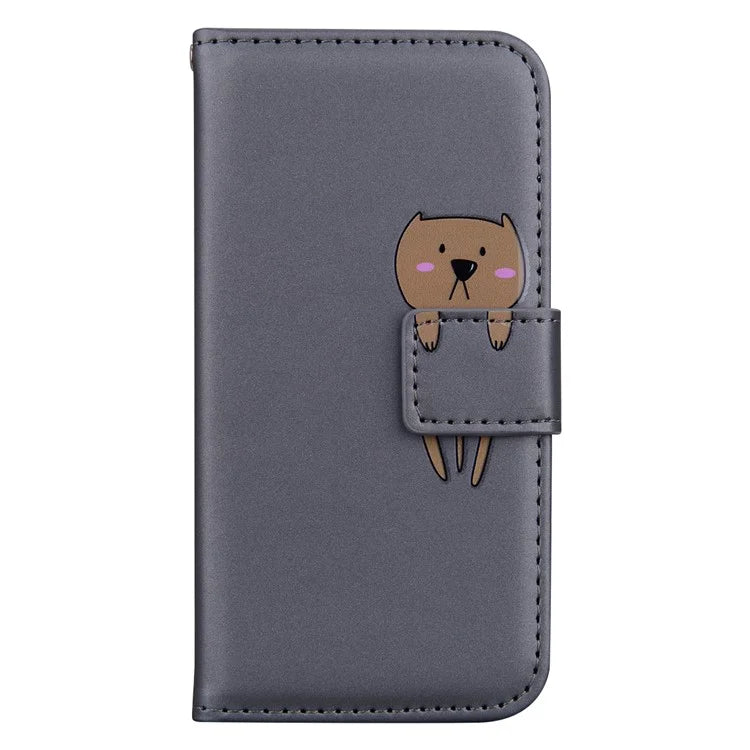 For iPhone 14 Cell Phone Case Animal Pattern Support Stand Leather Wallet Cover