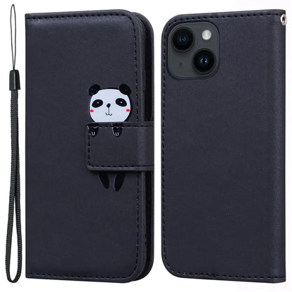 For iPhone 14 Cell Phone Case Animal Pattern Support Stand Leather Wallet Cover