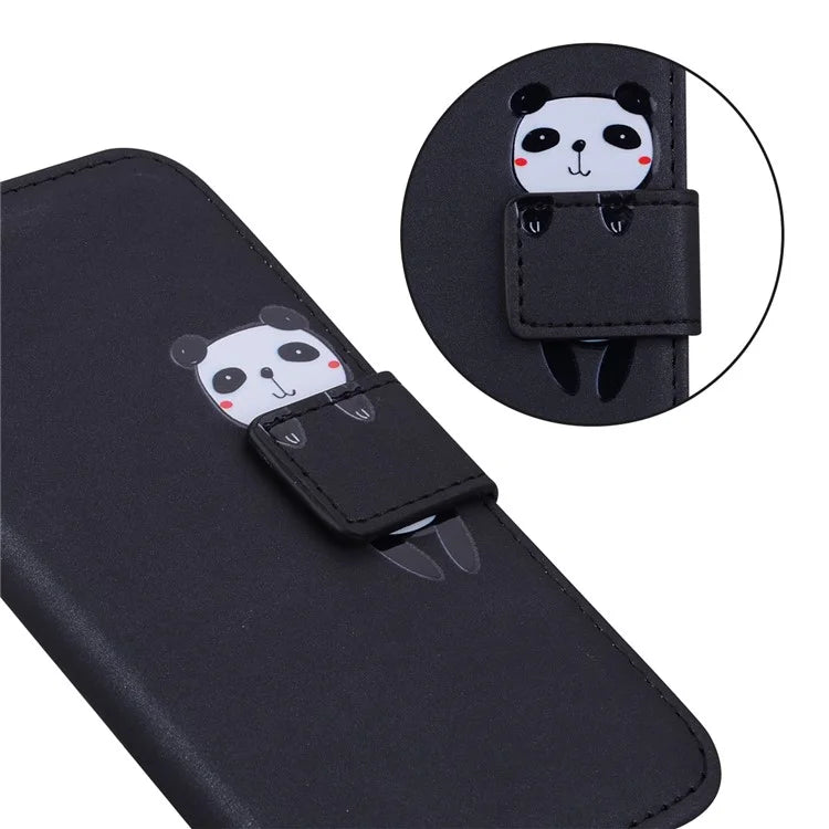 For iPhone 14 Cell Phone Case Animal Pattern Support Stand Leather Wallet Cover