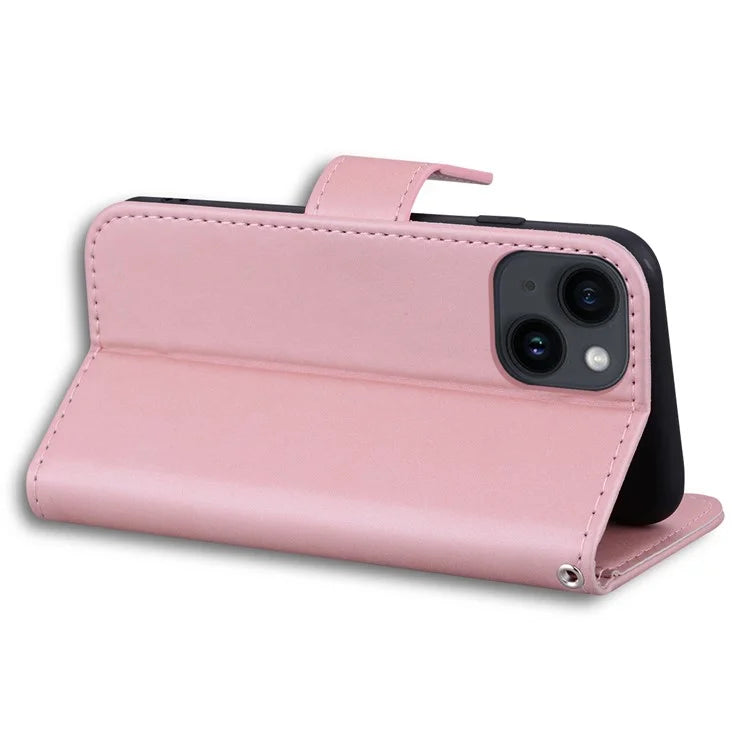 For iPhone 14 Cell Phone Case Animal Pattern Support Stand Leather Wallet Cover