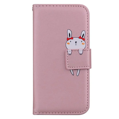 For iPhone 14 Cell Phone Case Animal Pattern Support Stand Leather Wallet Cover