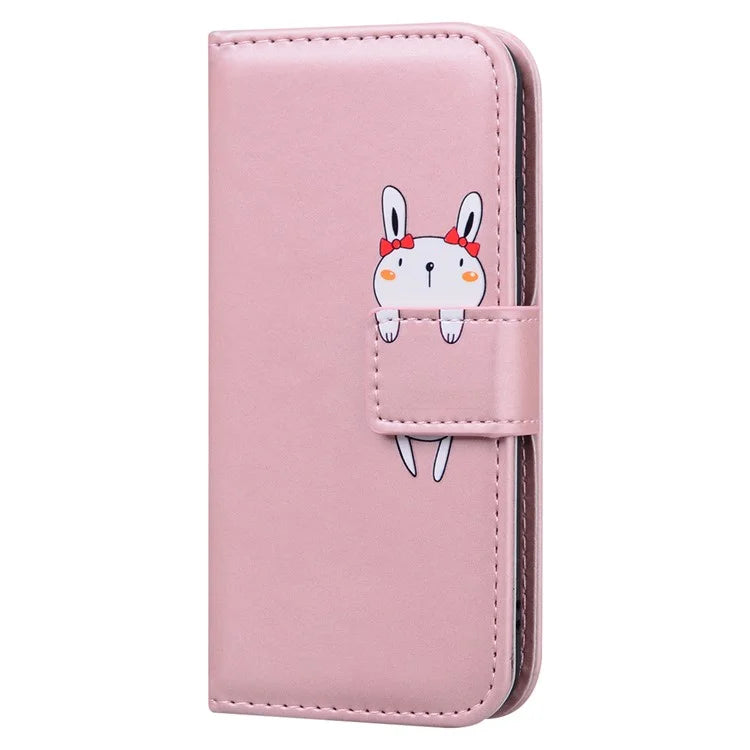 For iPhone 14 Cell Phone Case Animal Pattern Support Stand Leather Wallet Cover