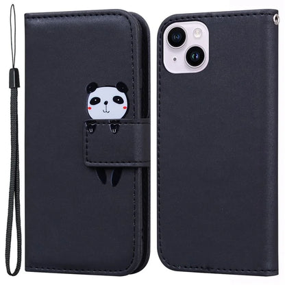 For iPhone 14 Plus Cell Phone Case Anti-drop PU Leather Wallet Stand Cover