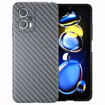 For Xiaomi Redmi Note 12T Pro 5G Case Hard PC Carbon Fiber Texture Back Shell