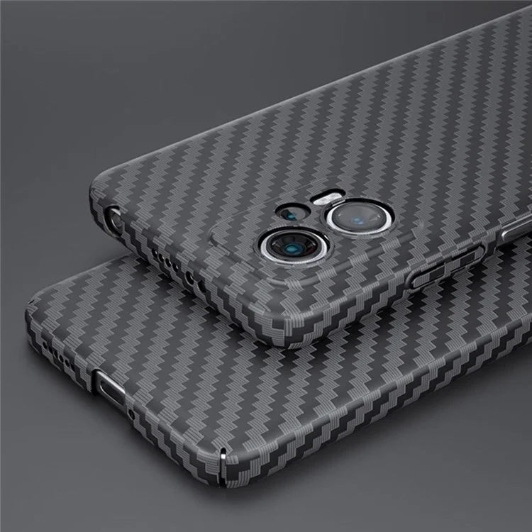 For Xiaomi Redmi Note 12T Pro 5G Case Hard PC Carbon Fiber Texture Back Shell