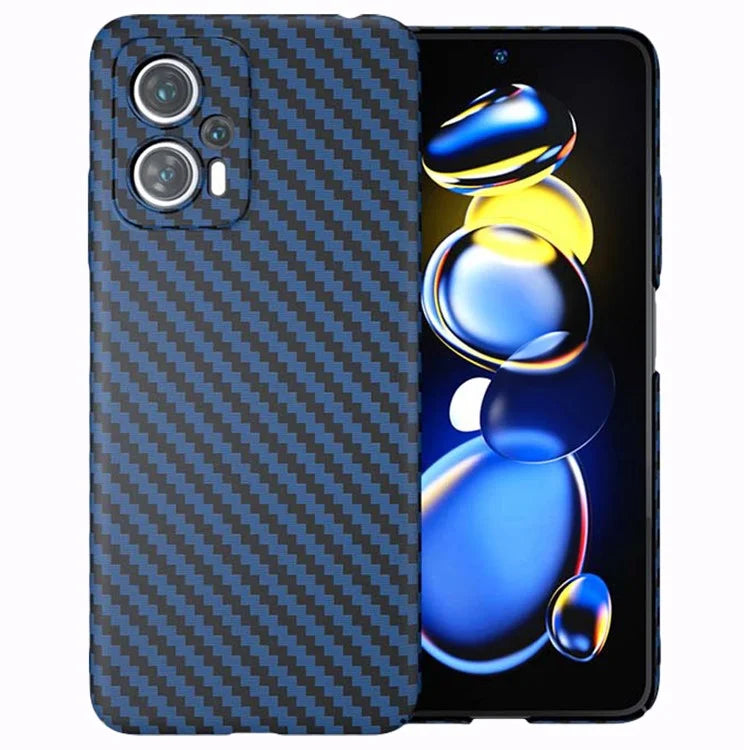 For Xiaomi Redmi Note 12T Pro 5G Case Hard PC Carbon Fiber Texture Back Shell