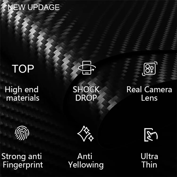 For Xiaomi 14 Cell Phone Case Carbon Fiber Texture Hard PC Protective Cover