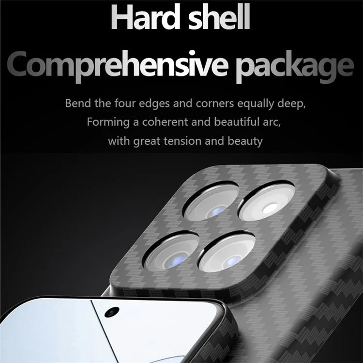 For Xiaomi 14 Pro Case Anti-fall Carbon Fiber Texture Splicing Color Phone Protector