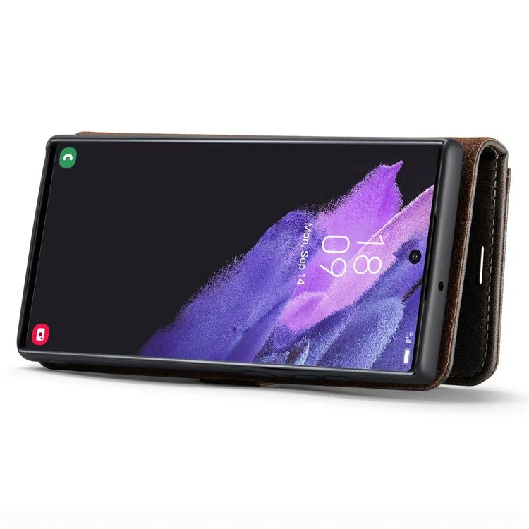 DG.MING for Samsung Galaxy S24 Ultra Case Detachable Split Leather Cover with Stand Wallet