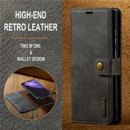 DG.MING for Samsung Galaxy S24 Ultra Case Detachable Split Leather Cover with Stand Wallet