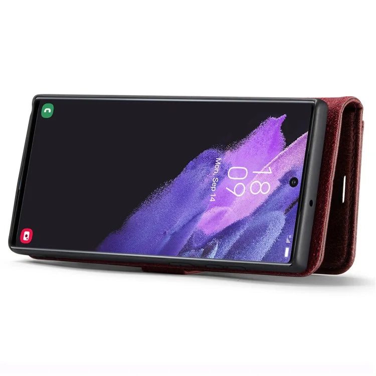 DG.MING for Samsung Galaxy S24 Ultra Case Detachable Split Leather Cover with Stand Wallet