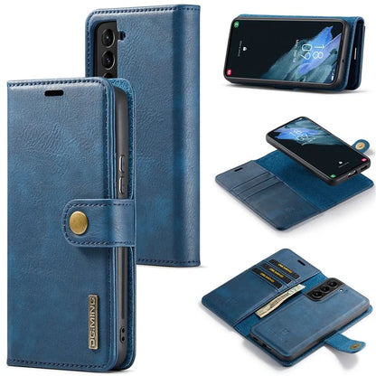 DG.MING for Samsung Galaxy S24 Case Detachable 2-in-1 Split Leather Phone Cover