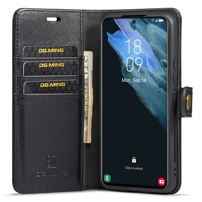 DG.MING for Samsung Galaxy S24 Case Detachable 2-in-1 Split Leather Phone Cover